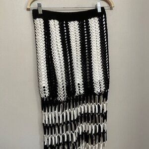 Forever 21 Crochet Fringe Skirt